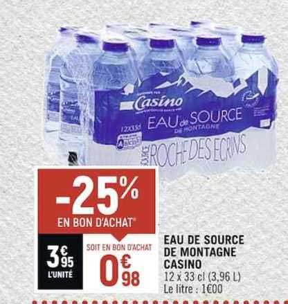 Eau De Source De Montagne Casino