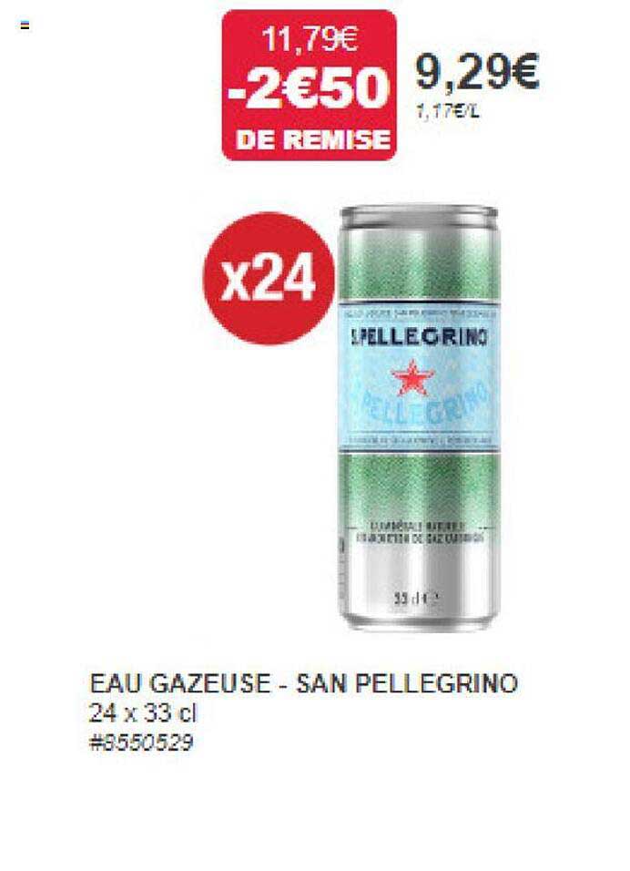 eau gazeuse - san pellegrino