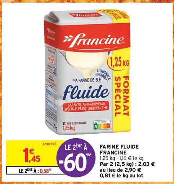 Farine Fluide Francine