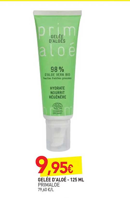 gelée d'aloé primaloe - 125 ml