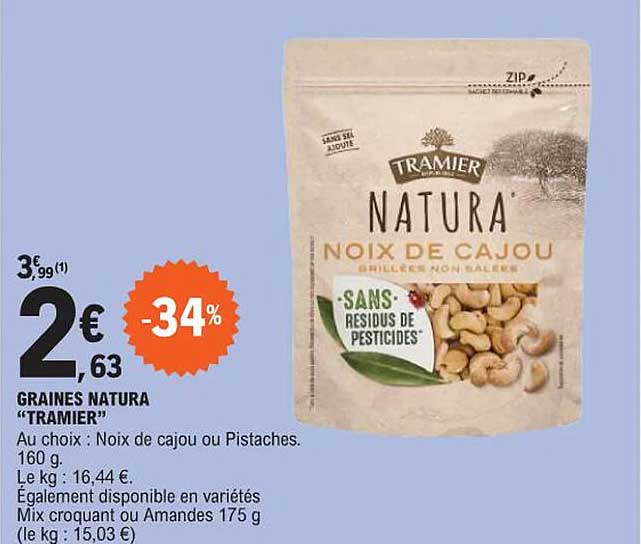 Graine Natura "tramier"