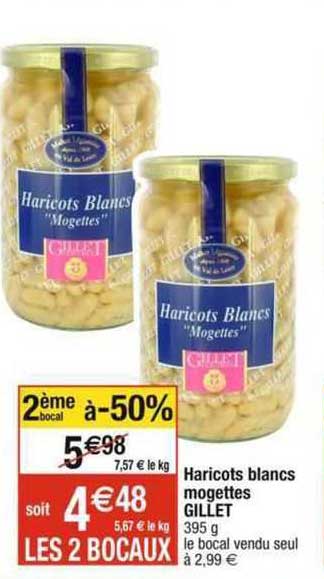 haricots blancs mogettes gillet