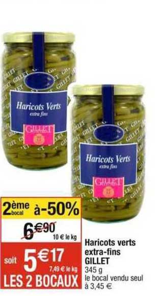 haricots verts extra-fins gillet