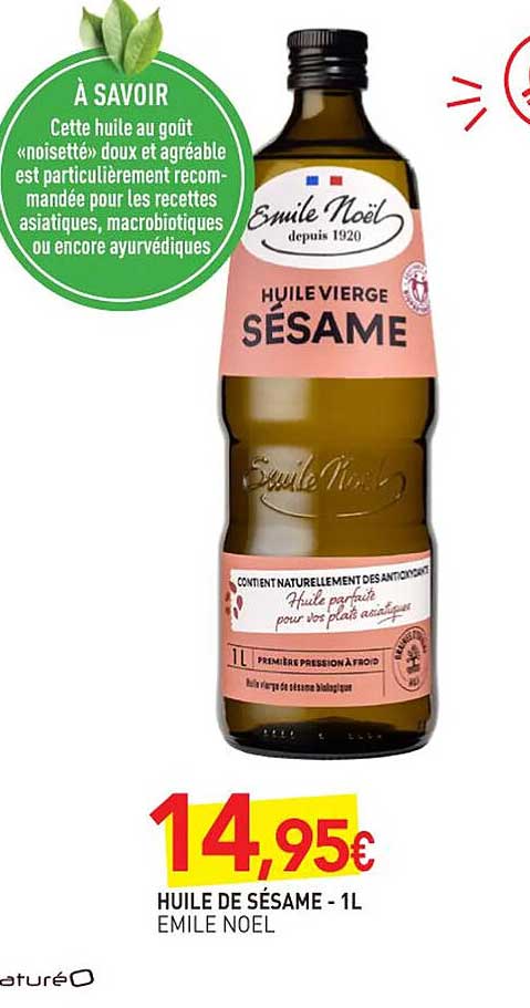 huile de sésame émile noël - 1 l