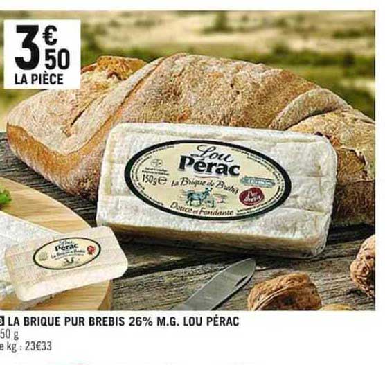 la brique pur brebis 26% m.g. lou pérac