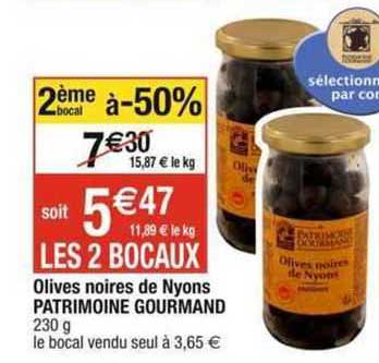 Olives Noires De Nyons Patrimoine Gourmand