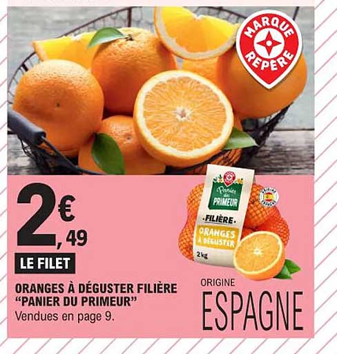 oranges à déguster filière "panier du primeur"