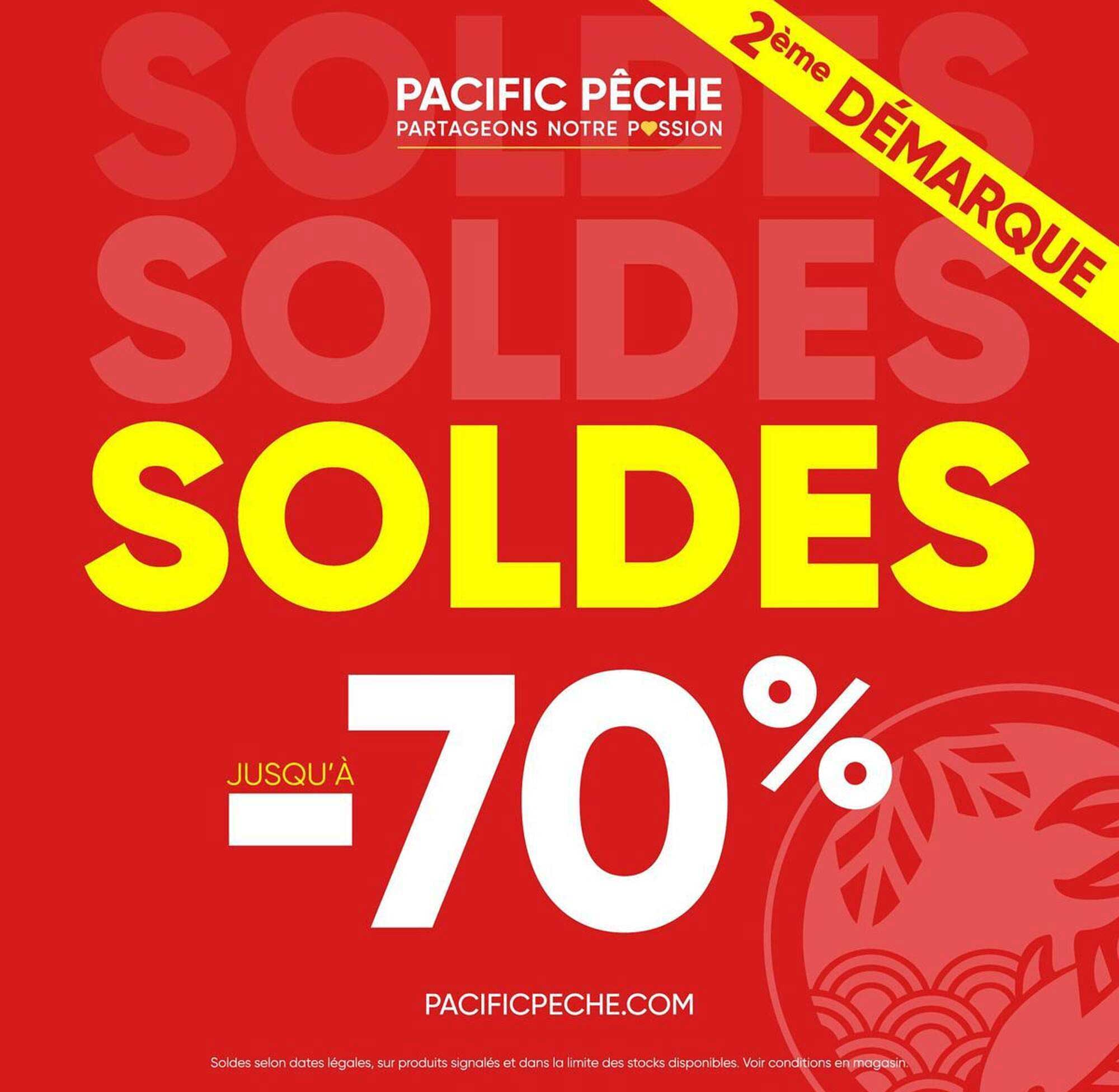 pacific pêche soldes jusqu'à -70%