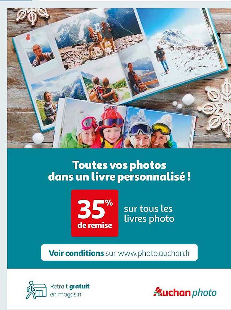 photos dans un livre personnalisé!