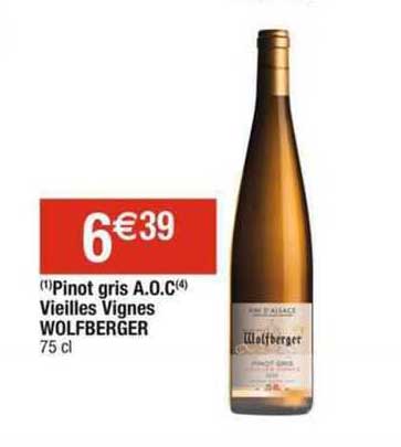 pinot gris a.o.c. vieilles vignes wolfberger