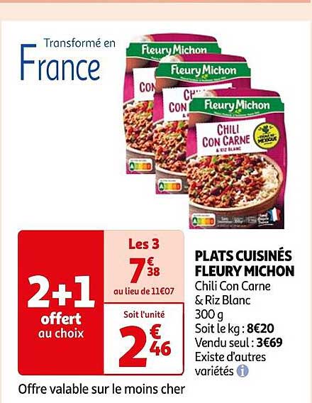 plats cuisinés fleury michon