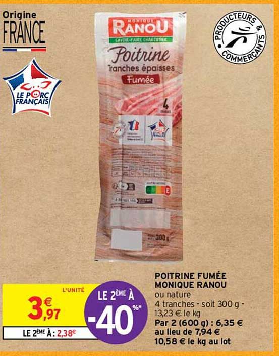 poitrine fumée monique ranou