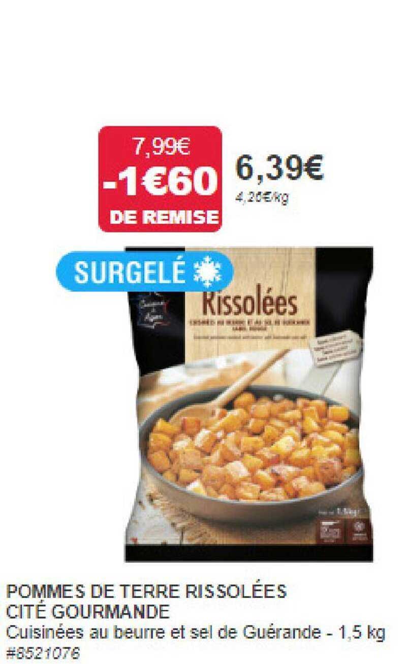 pommes de terre rissolées cité gourmande