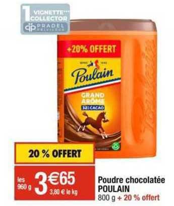 poudre chocolatée poulain