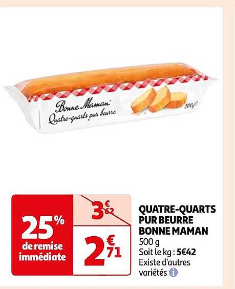 quatre-quarts pur beurre bonne maman