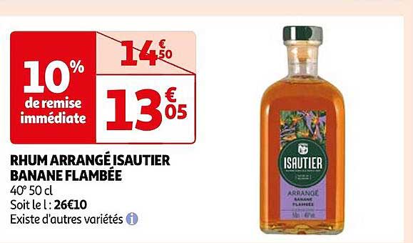 rhum arrangé isautier banane flambée