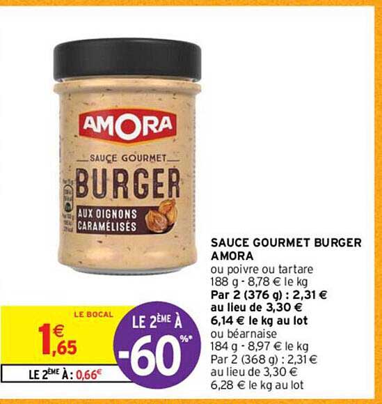 Sauce Gourmet Burger Amora