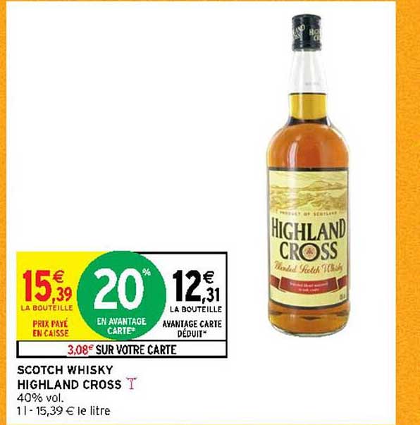 scotch whisky highland cross