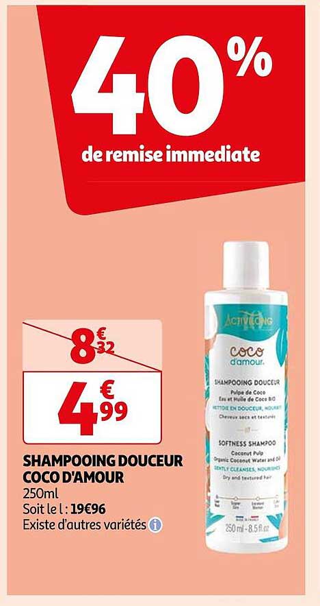 shampooing douceur coco d'amour