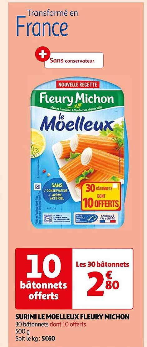surimi le moelleux fleury michon