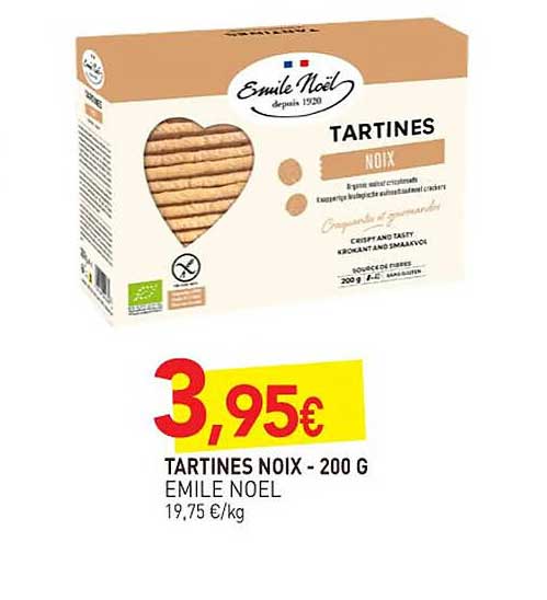 tartines noix emile noël - 200 g