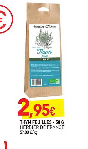 Thym Feuilles - Hierbier De France - 50 G