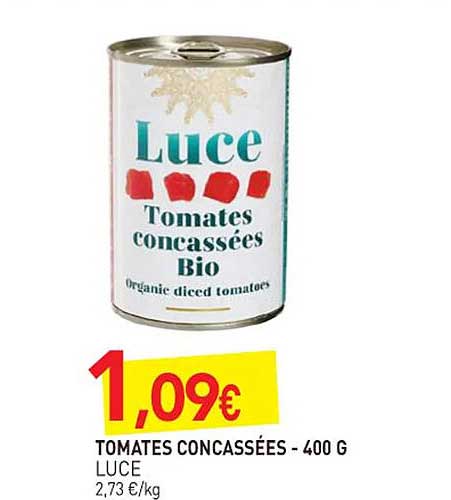 tomates concassées - luce - 400 g