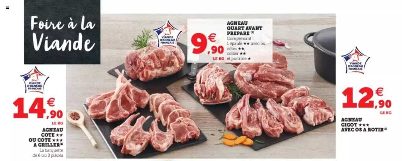 Agneau Côte Ou Côte à Griller Agneau Quart Avant Preparé