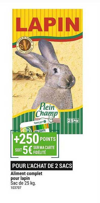 aliment complet pour lapin