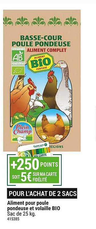 Aliment Pour Poule Pondeuse Et Volaille Bio
