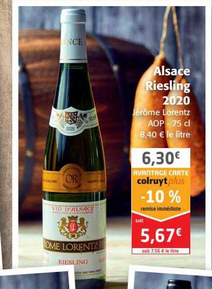 Alsace Riesling 2020 Jérôme Lorentz