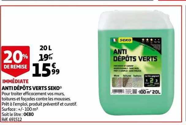 anti dépôts verts seko