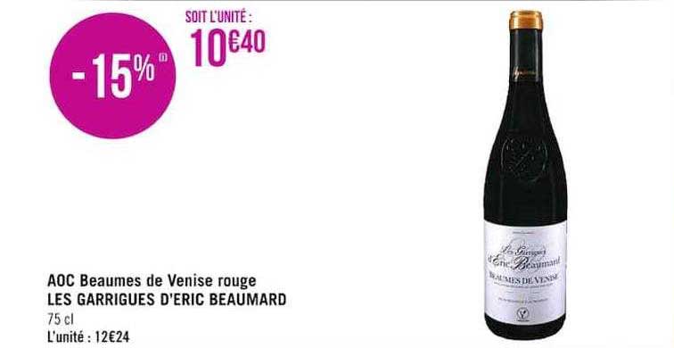 aoc beaumes de venise rouge les garrigues d'éric beaumard