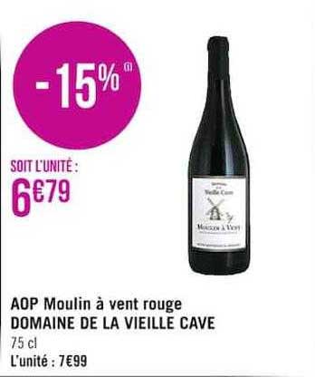 aop moulin à vent rouge domaine de la vieille cave