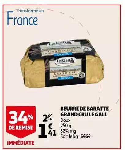 beurre de baratte grand cru le gall