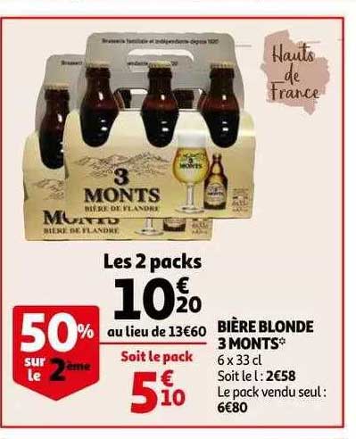 bière blonde 3 monts