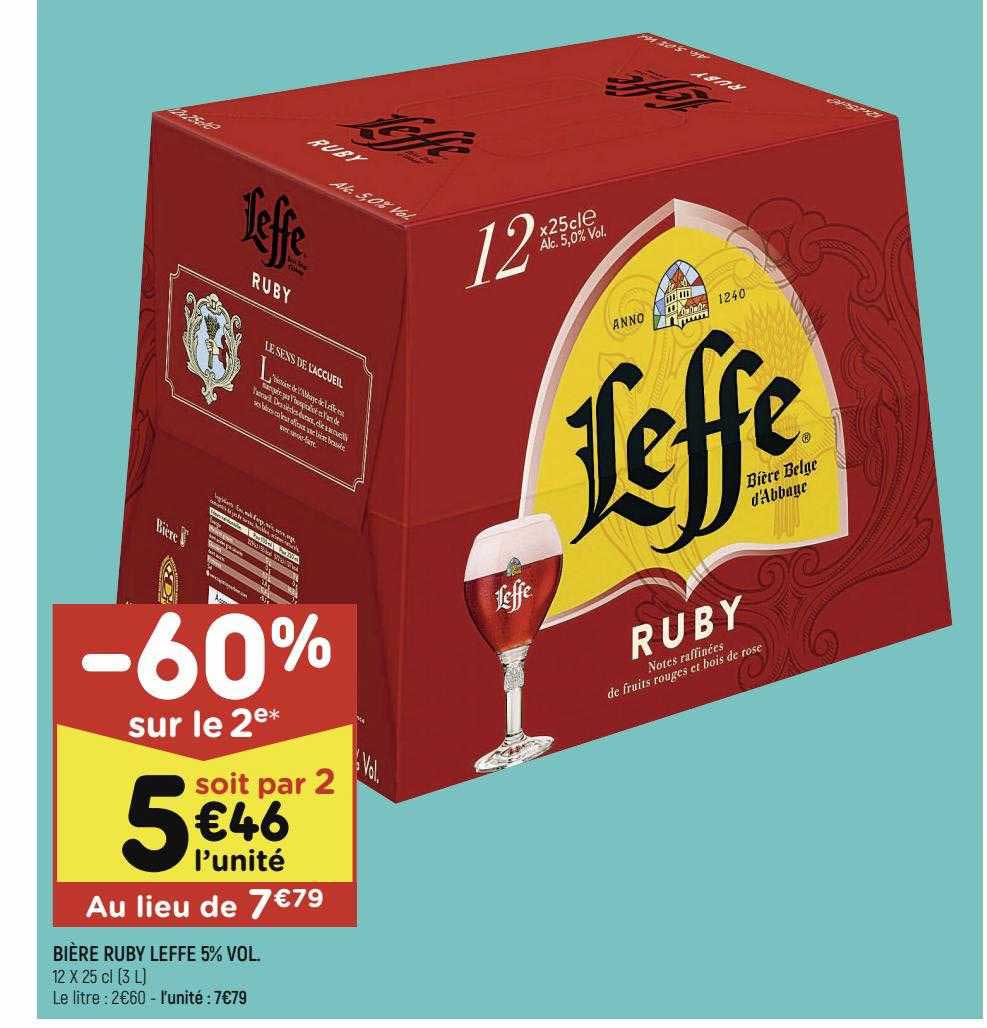 Bière Ruby Leffe