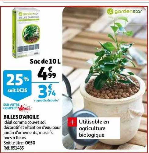 billes d'argile gardenstar