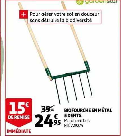 biofourche en métal 5 dents
