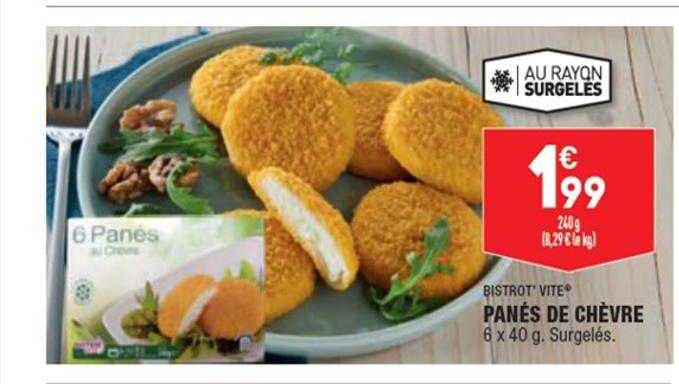 bistrot' vite panés de chèvre