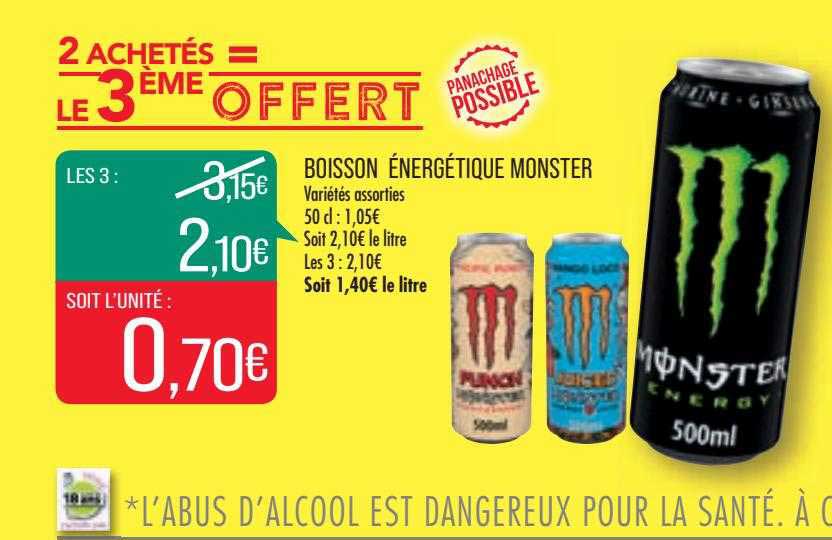 boisson énergétique monster