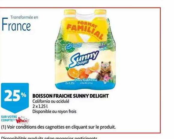 Boisson Fraîche Sunny Delight