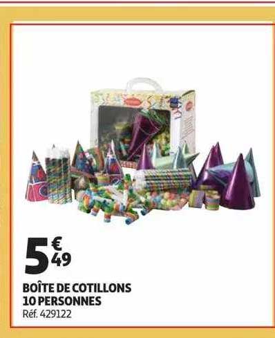 boîte de cotillons 10 personnes