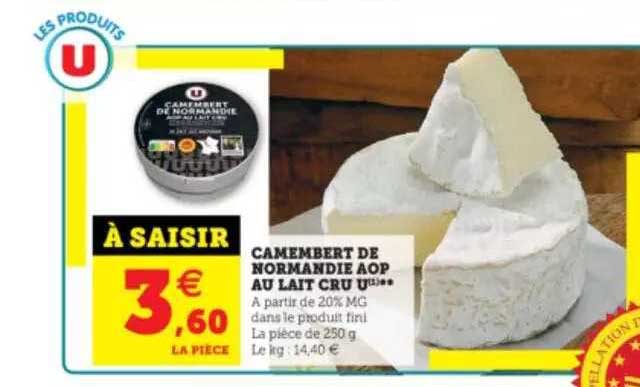 Camembert De Normandie Aop Au Lait Cru U