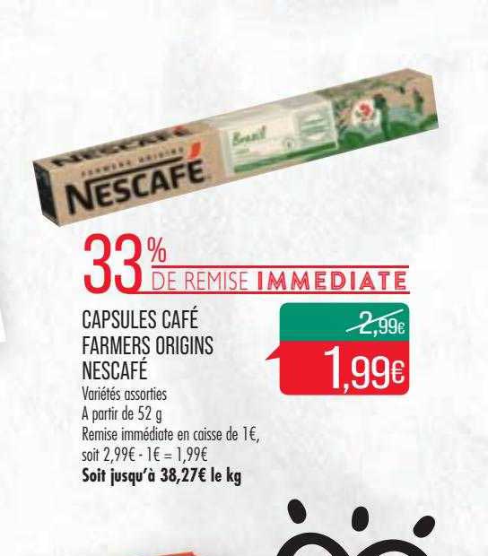 capsules café farmers origins nescafé