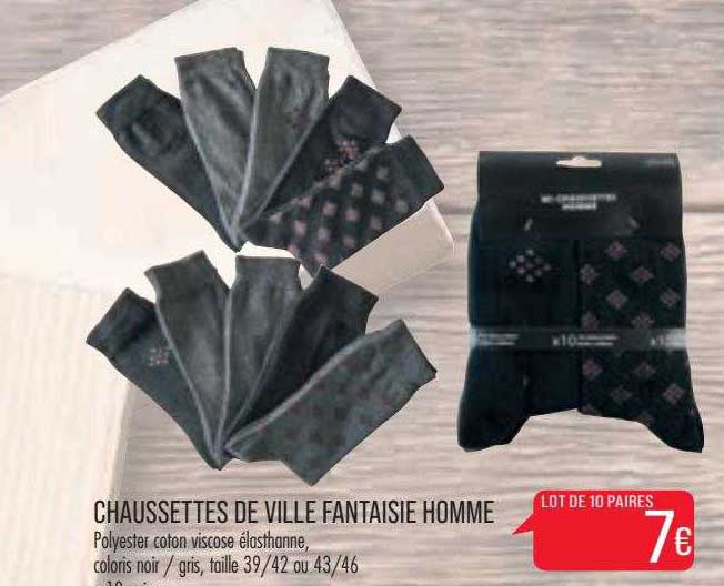 chaussettes de ville fantaisie homme