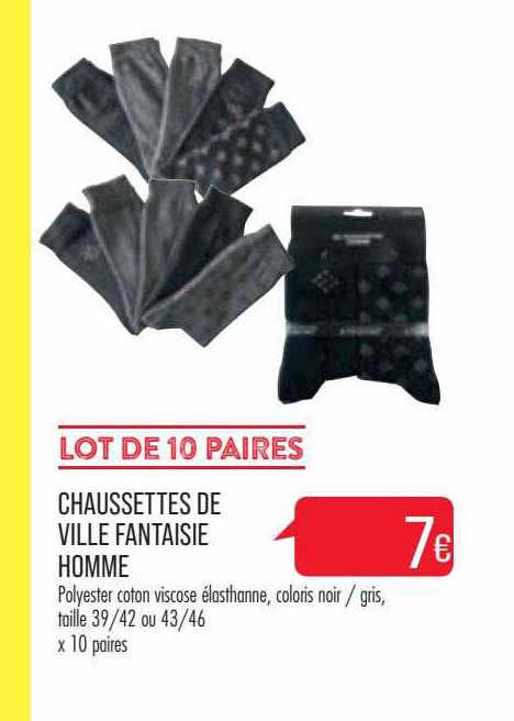 chaussettes de ville fantaisie homme