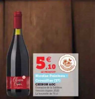 chinon aoc nicolas pointeau