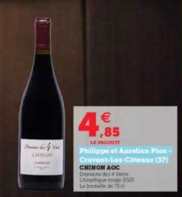 chinon aoc philippe et aurelien pion