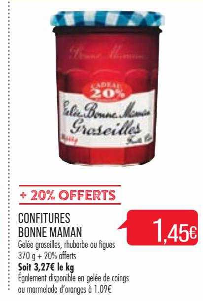 confitures bonne maman